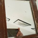 Antique solid wood mirror early 20th century 26*22