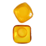 Yellow Amber Glass Bowls