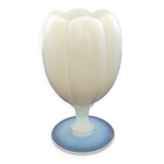 Opaline tulip vase