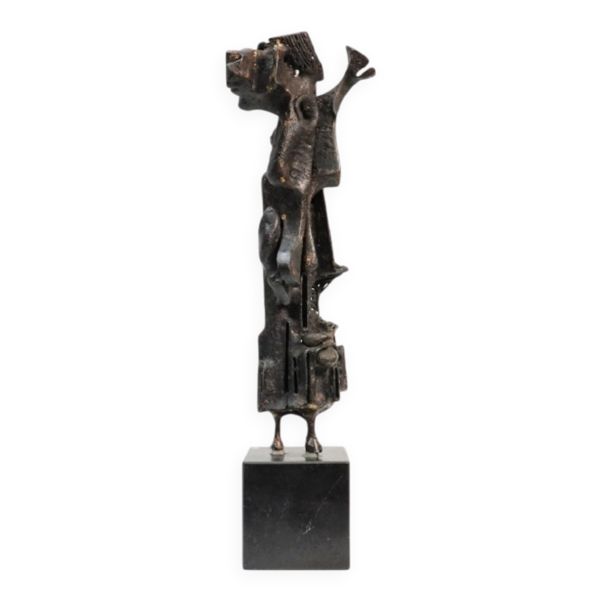 Roger Bonduel, Rare Abstract Bronze Sculpture