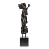 Roger Bonduel, Rare Abstract Bronze Sculpture