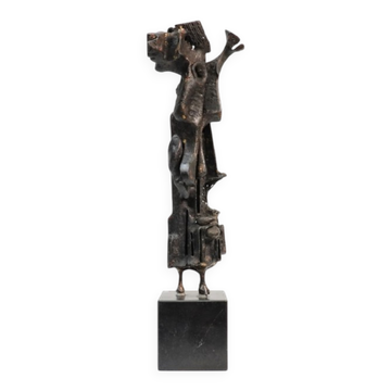 Roger Bonduel, Rare Abstract Bronze Sculpture