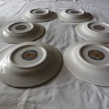 6 assiettes à dessert Gien