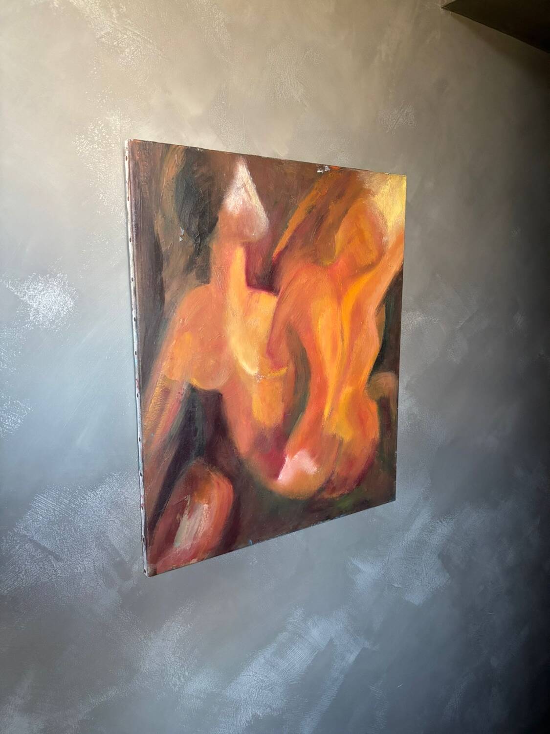 Oil on canvas female nude