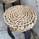 Paire de tabourets corde