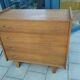Old vintage chest of drawers with compass feet