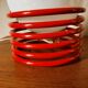 Opaline lamp on spiral