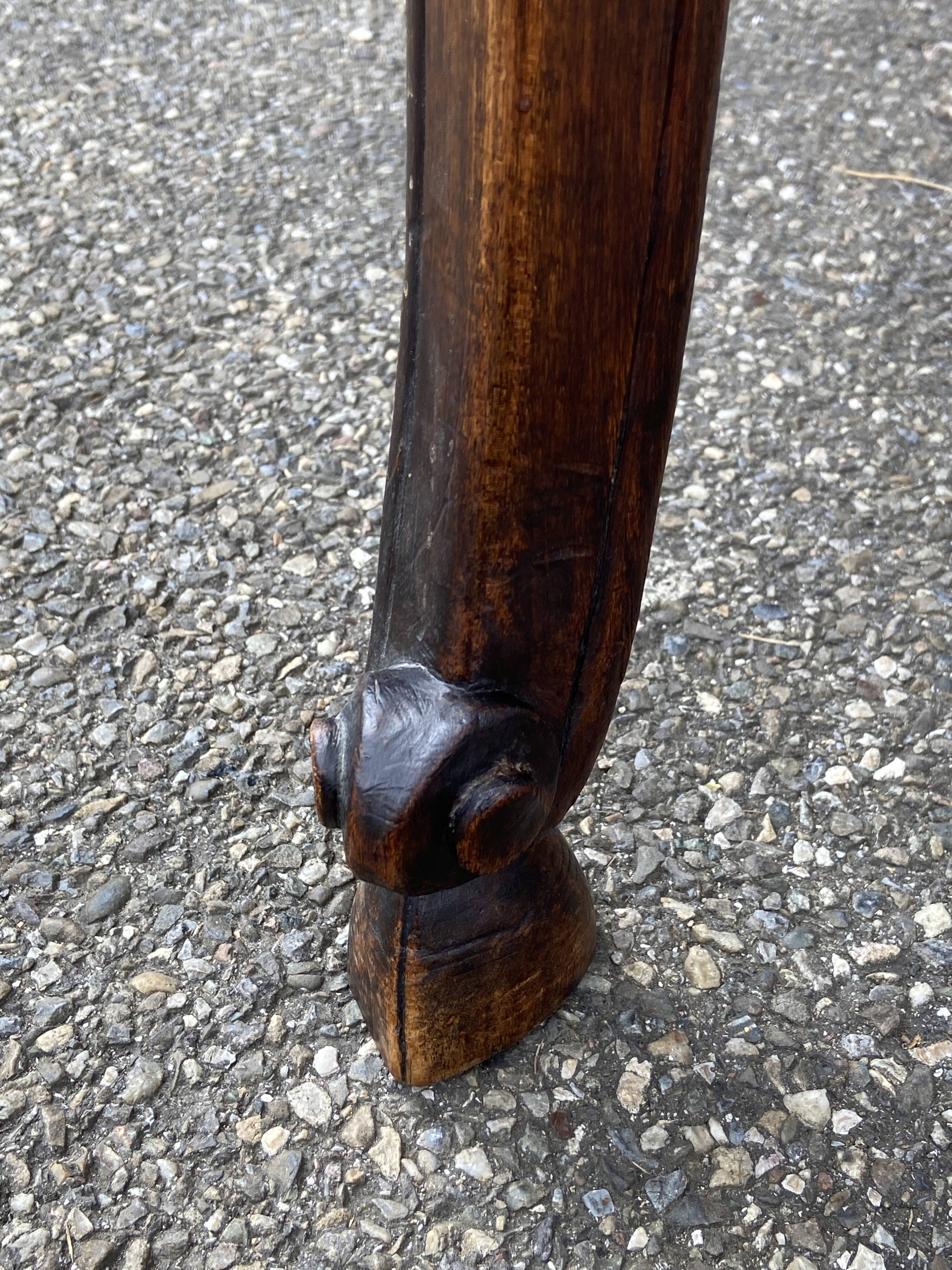Rocaille louis xv style desk table in walnut provence 1920s