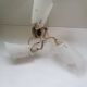 50s rockabilly three-light chandelier