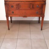 Secretaire de pente ,bureau dos d'âne style Louis XVI ,excellente copie XXèm merisier teinté noyer