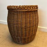 Basket stool wicker box