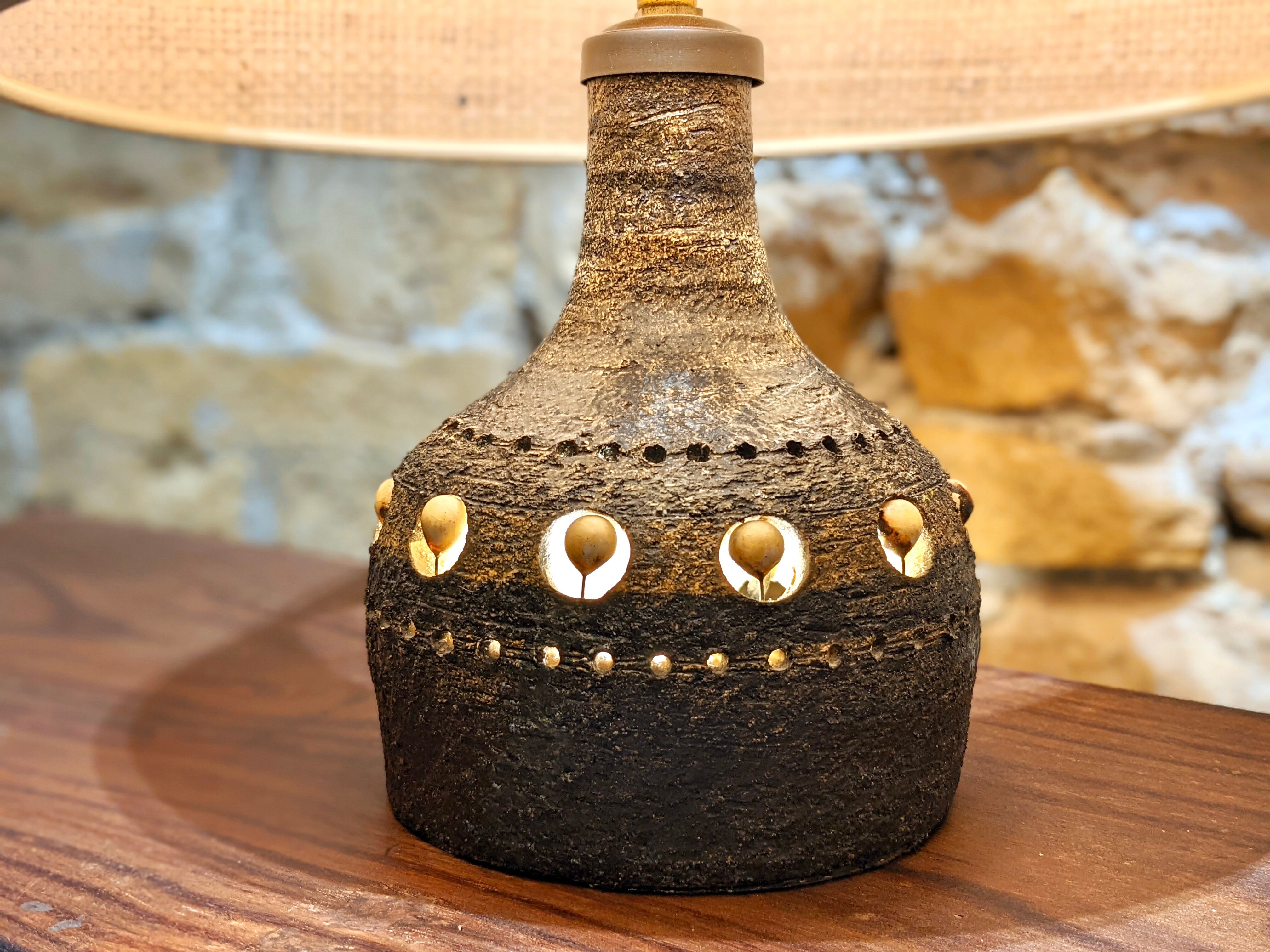 Set of two ceramic lamps by Georges Pelletier