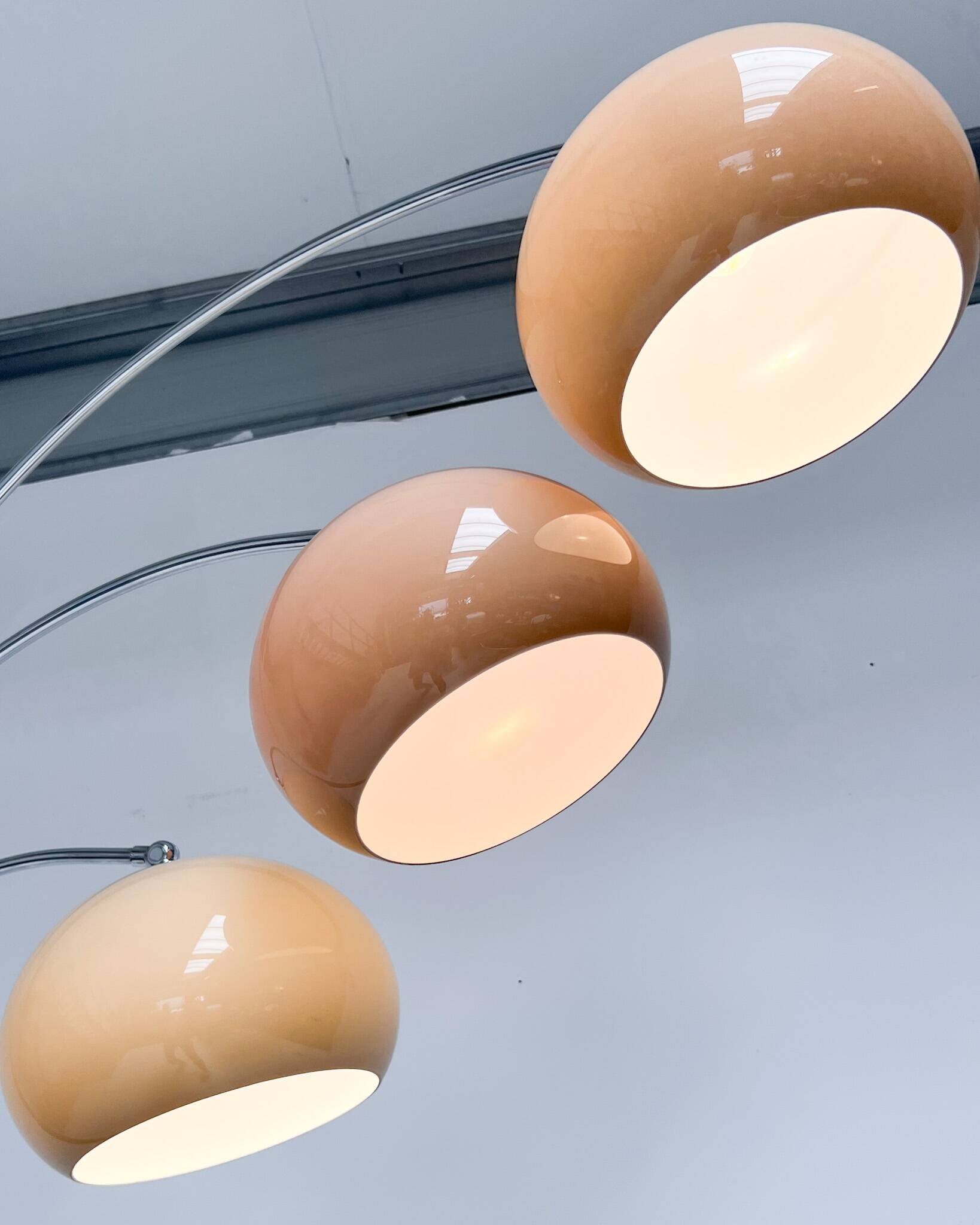 Space Age arc lamp by Dijkstra Lampen, 1970s