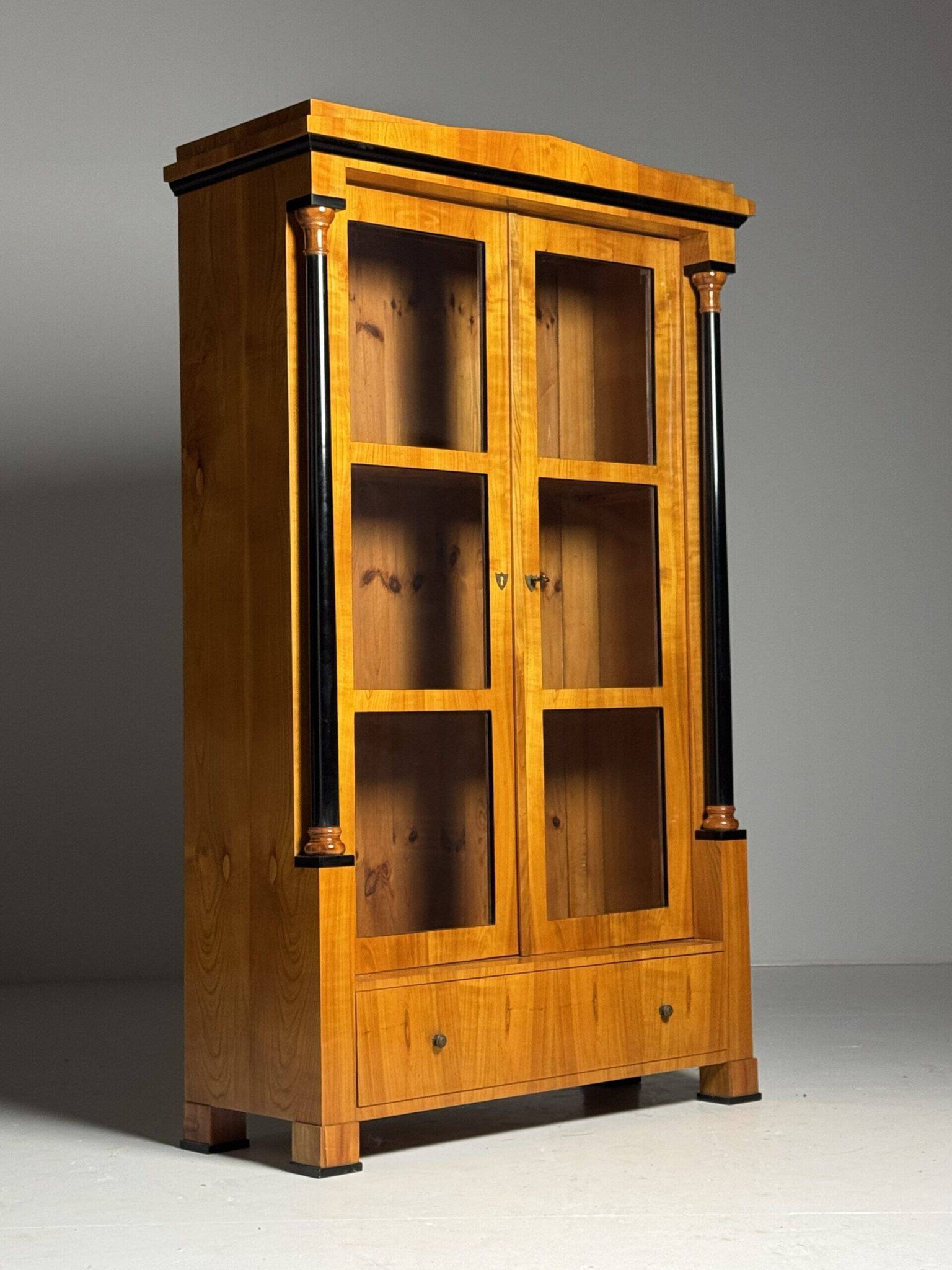 German Biedermeier display cabinet 19th century