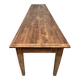 XXL farmhouse table 4 metres in solid pine - 6 legs - 1950s