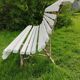 Banc de jardin avec pieds en fonte ancien