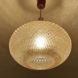 Vintage Scandinavian Glass Pendant Light