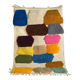 Vintage Moroccan rug with pop colours from the 1970s.