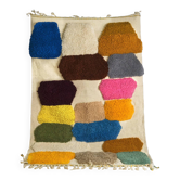Vintage Moroccan rug with pop colours from the 1970s.