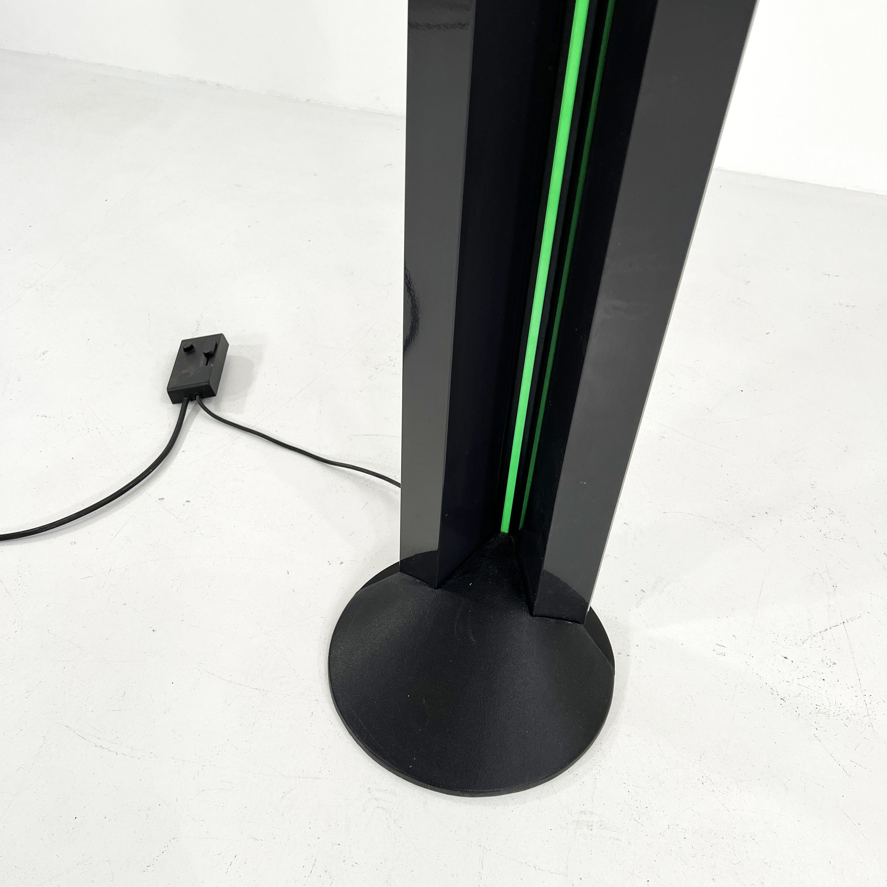 Postmodern Fluorescent Variable Intensity Floor Lamp by Egoluce, 1980