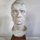 Plaster head signed