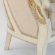 Shepherd's chair in a gondola with swan collars