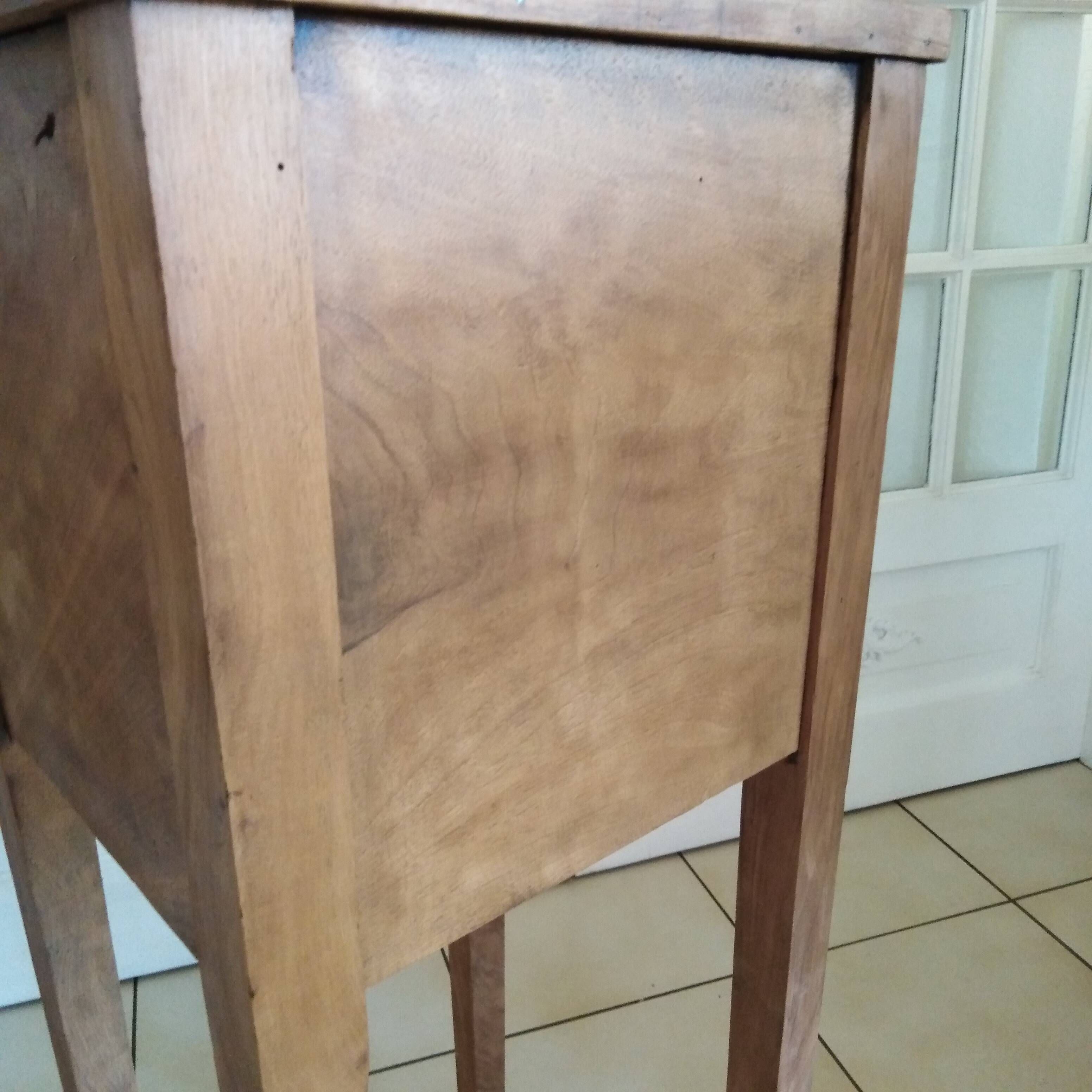 Louis XVI (Directoire) style curtained occasional furniture or bedside table
