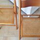 2 chaises pliantes en cannage