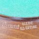 Vintage Valenti Gold Plated Centerpiece Bowl on Walnut Base, 1990s