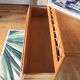 Commode vintage bois rotin