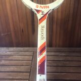 Old la hutte tennis racket wood + cross & protective cover