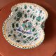 Dish, antique Italian Orvieto Deruta fruit bowl with rooster decoration