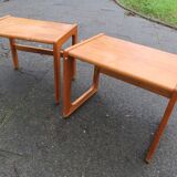 Two small danish sidetable in teak by Salin Nyborg