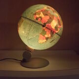 World map globe Scan light-globe Scandinavian Made in Denmark Copenhagen 1972