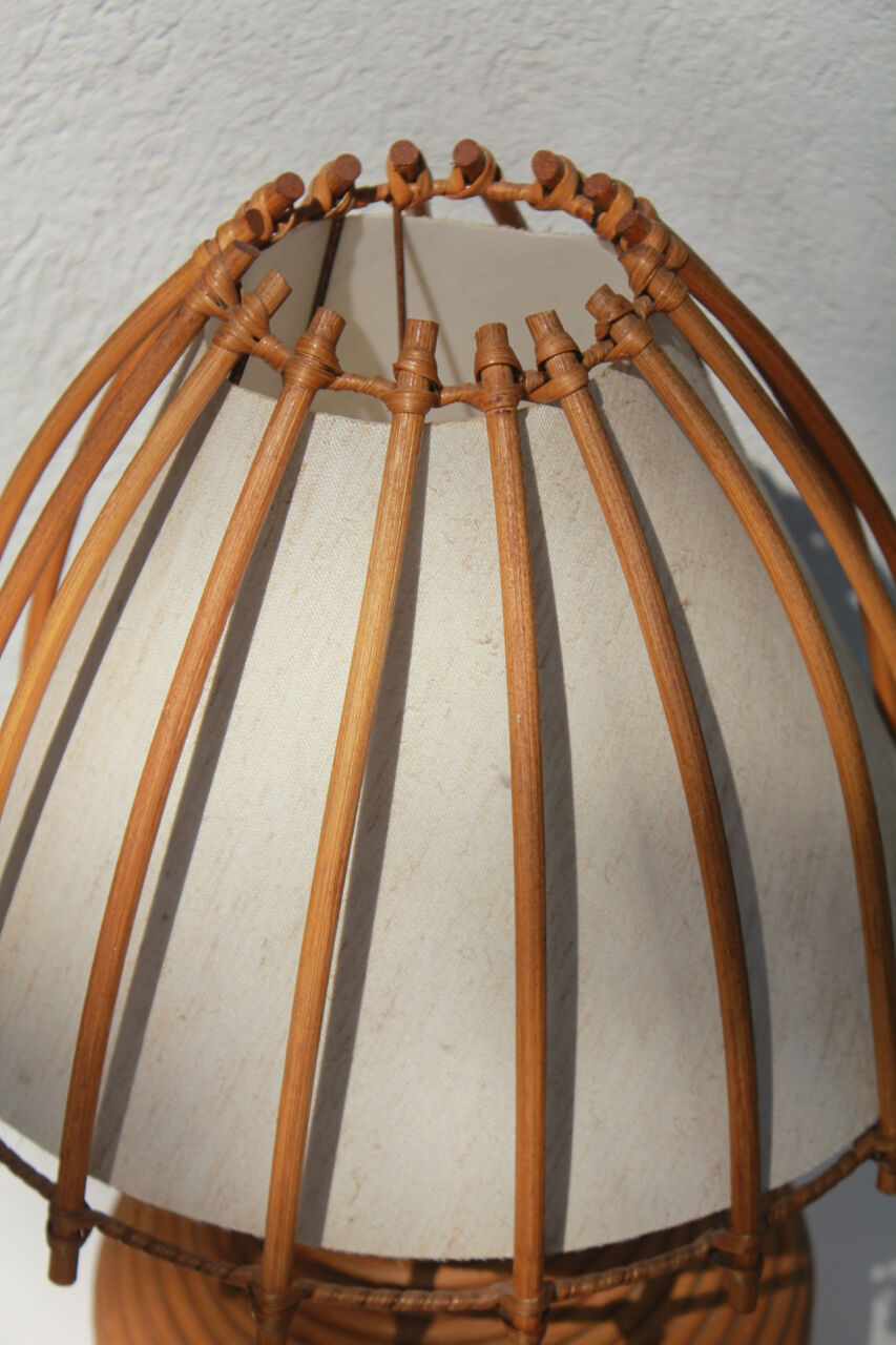 Vintage rattan lamp