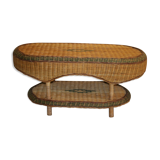 Table basse rotin