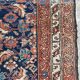 Handmade old Kurdish Persian carpet 135x276 cm