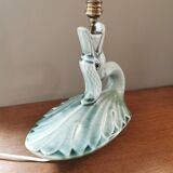 Vintage ceramic bird lamp base from Charolles