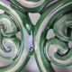 Green ceramic bowl