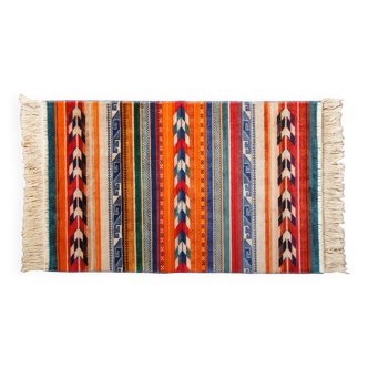 Small Kilim style short velvet rug