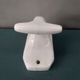 Coat rack in white art deco porcelain