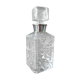Antique cut crystal and silver-plated carafe