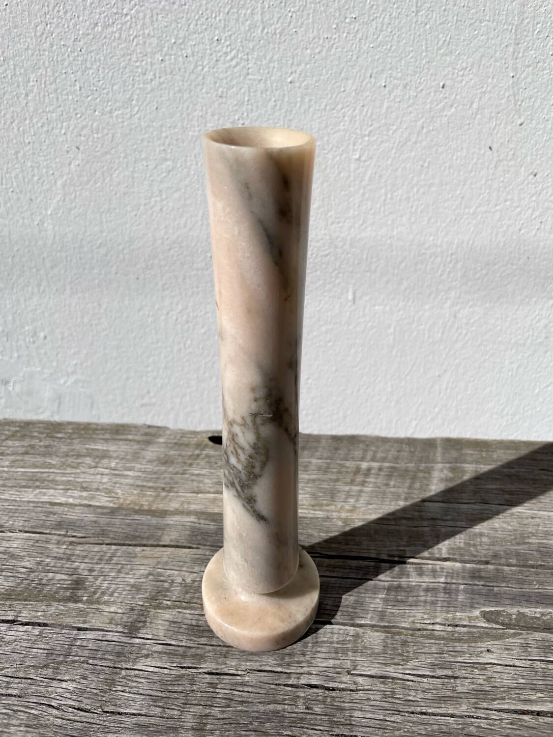 Vase marbre rose 1980