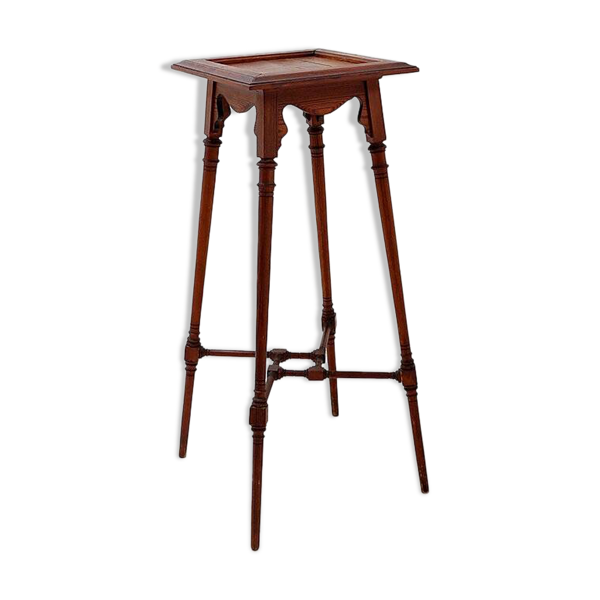 Sellette ancienne en bois style Art Nouveau