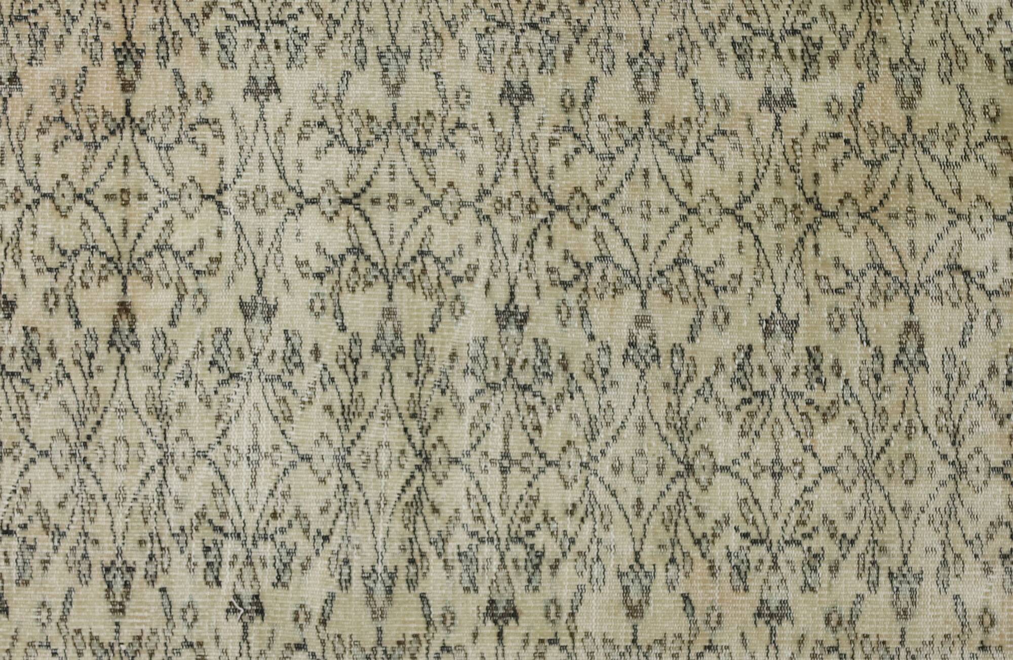 Tapis Oushak Authentique – Ton Gris & Beige, 161 x 240 cm