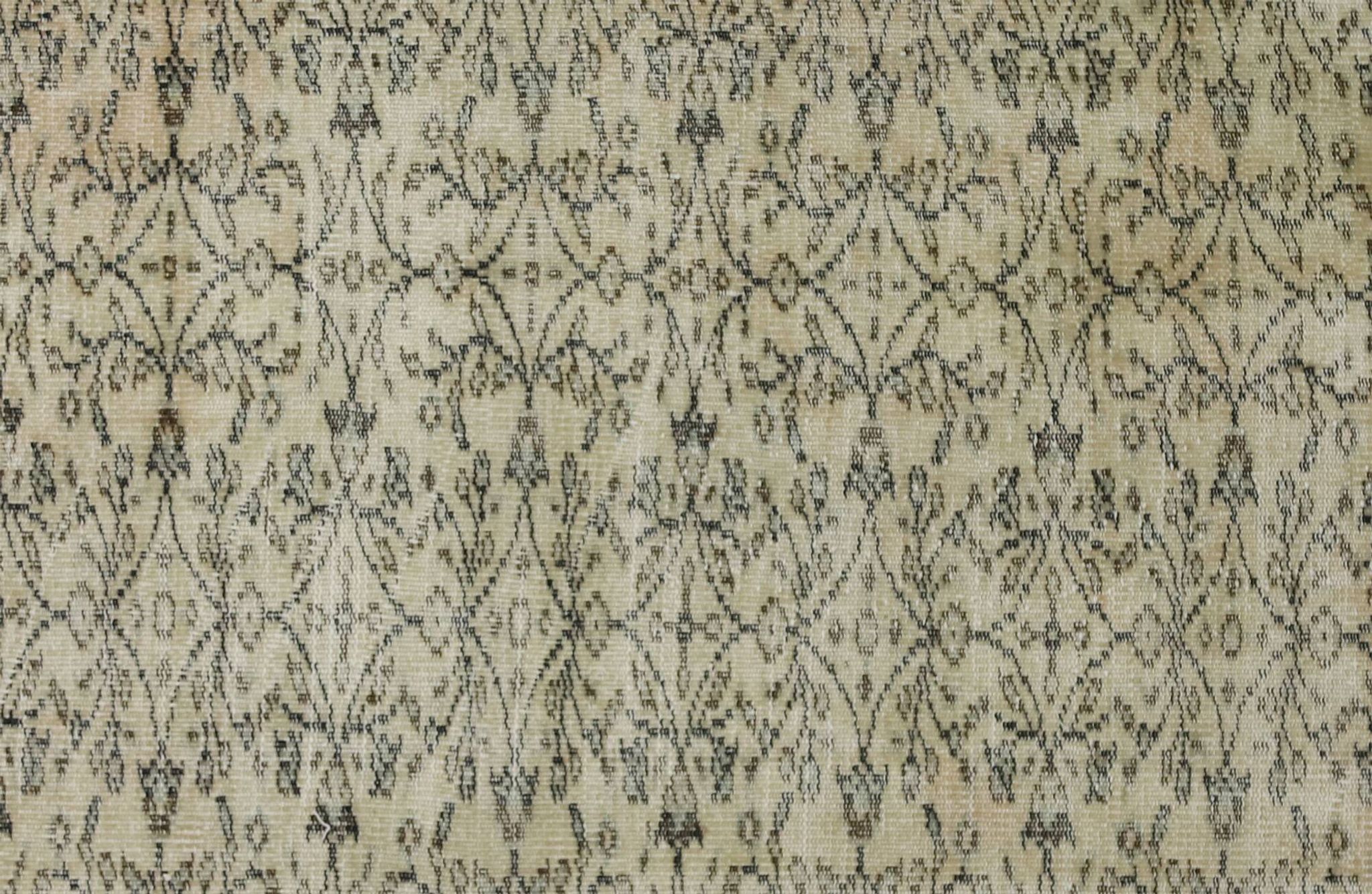 Tapis Oushak Authentique – Ton Gris & Beige, 161 x 240 cm