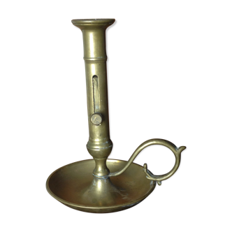 Old brass candlestick