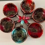 6 Vallauris cups