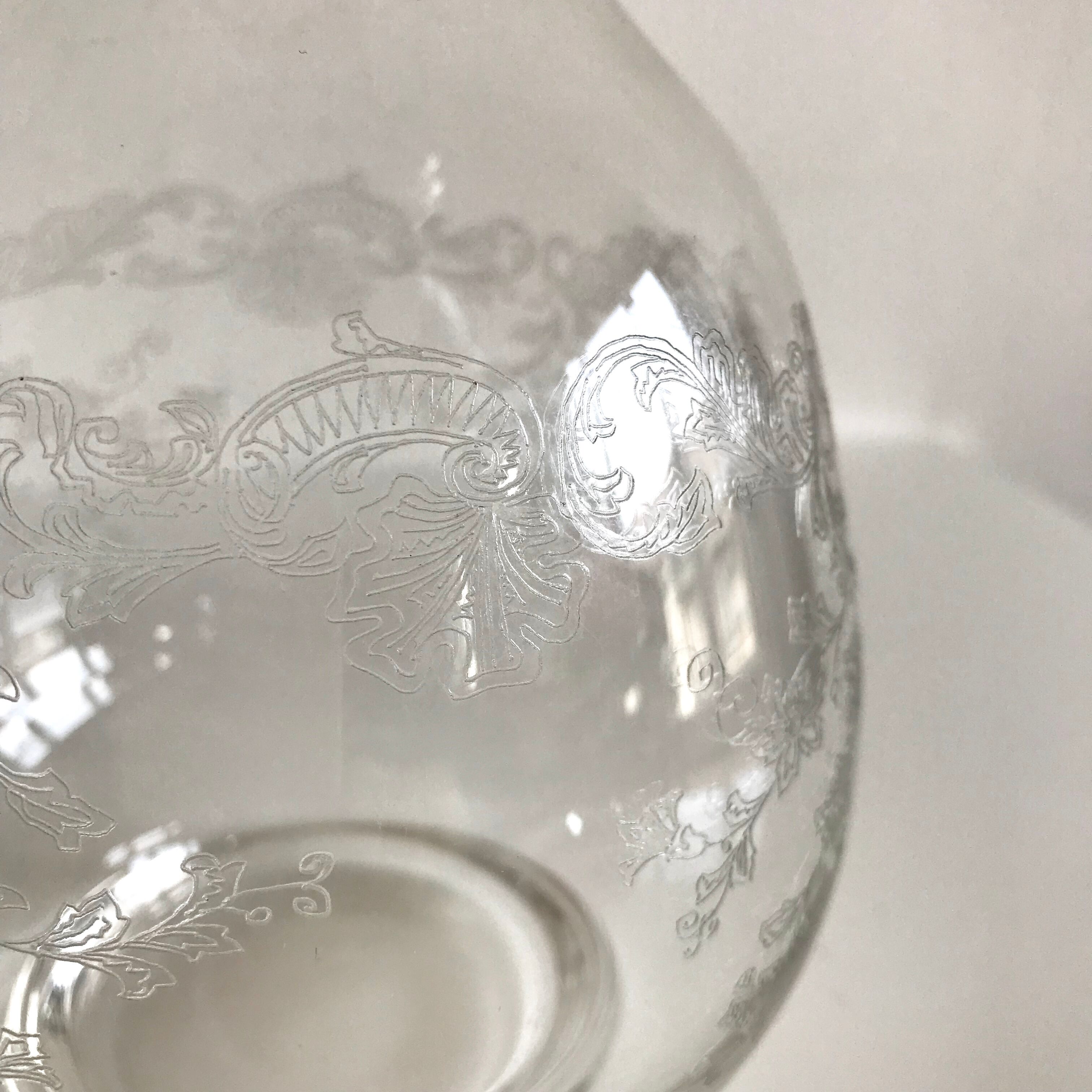 Bohemian engraved decoration Crystal decanter