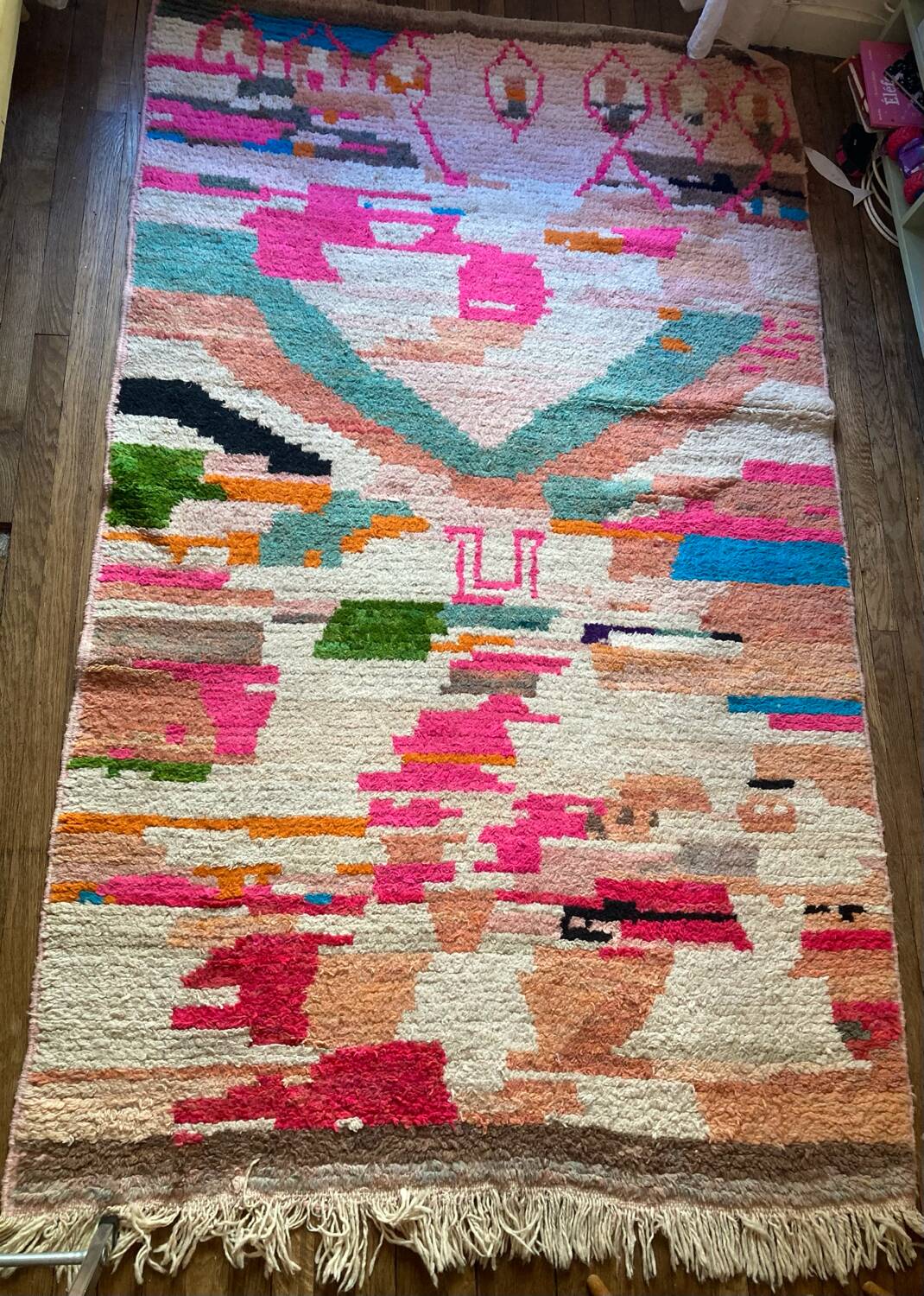 Moroccan wool Kilim rug